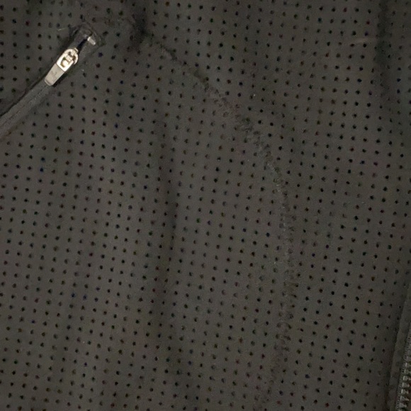 JOY LAB Black Perforated Lightweight Zip Jacket - Picture 4 of 4